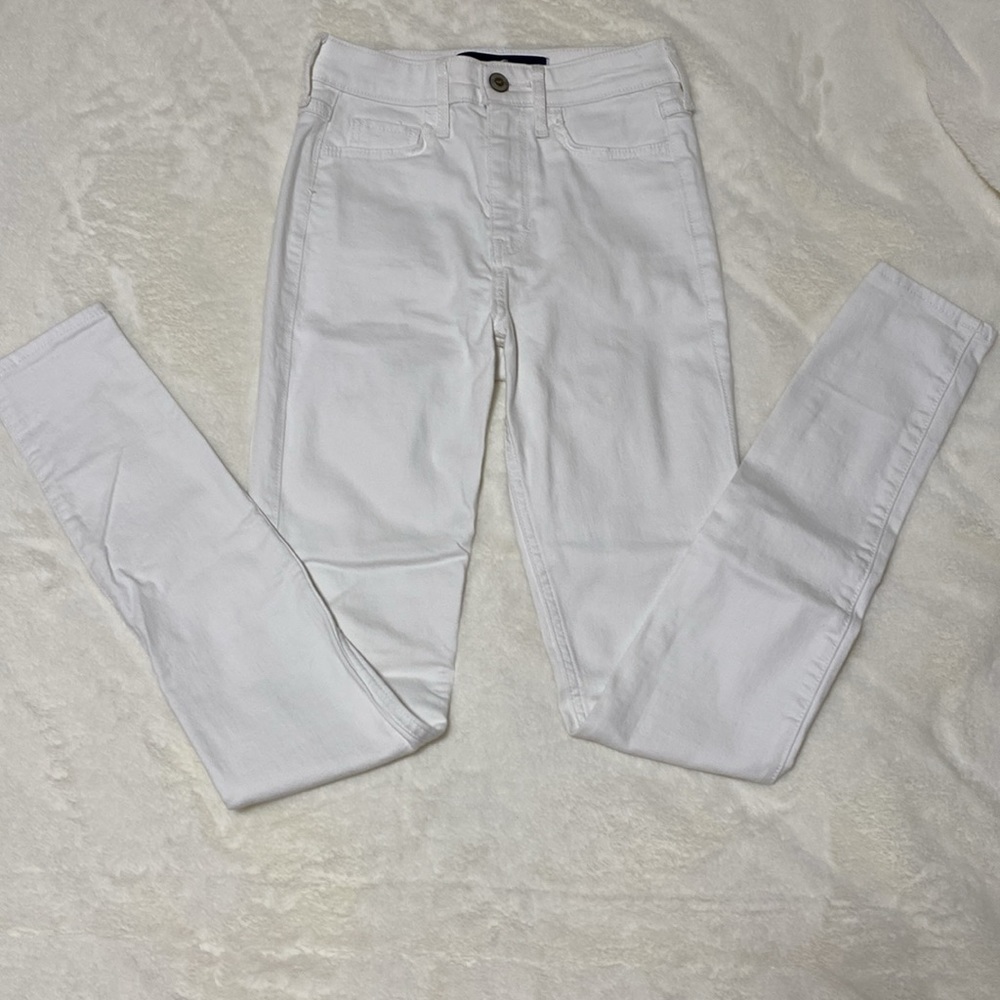 Hollister White High Rise Skinny Jeans Size 24 or 0